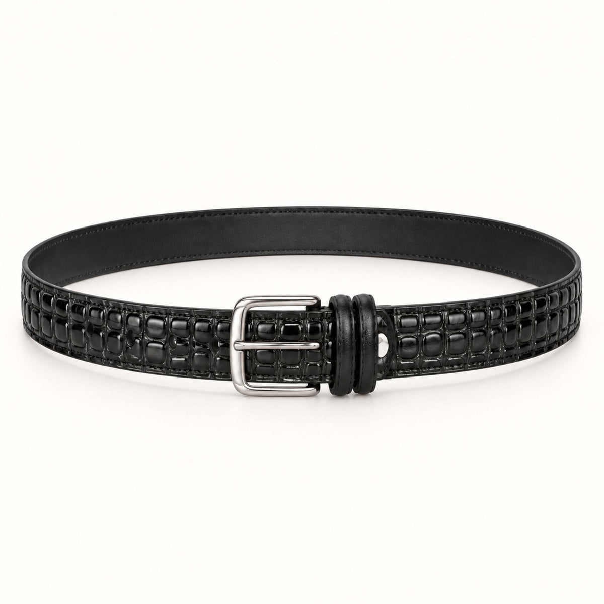 black-croc belt full