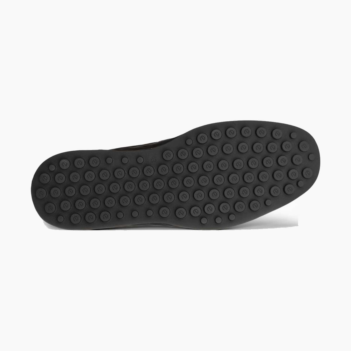 Brown sole of a sandal on a white background