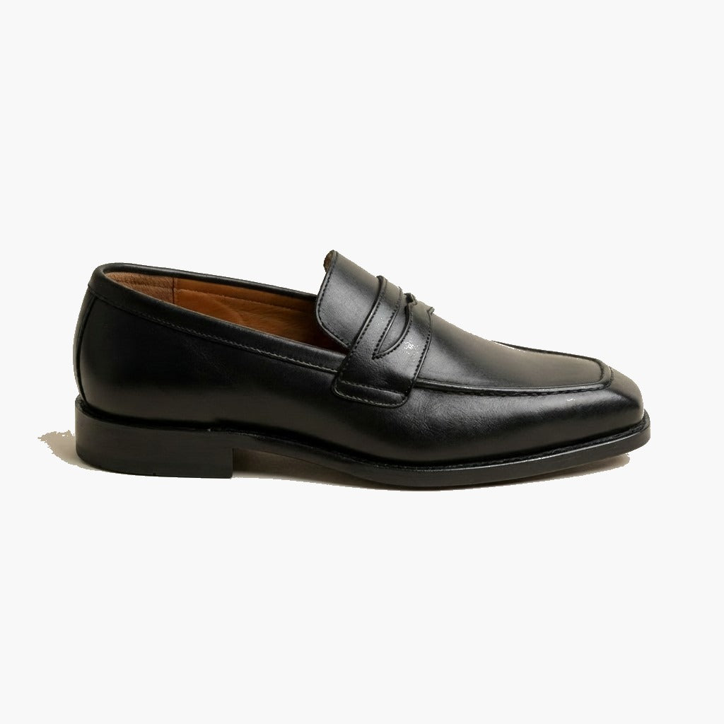 Kozasko black square toe slip on