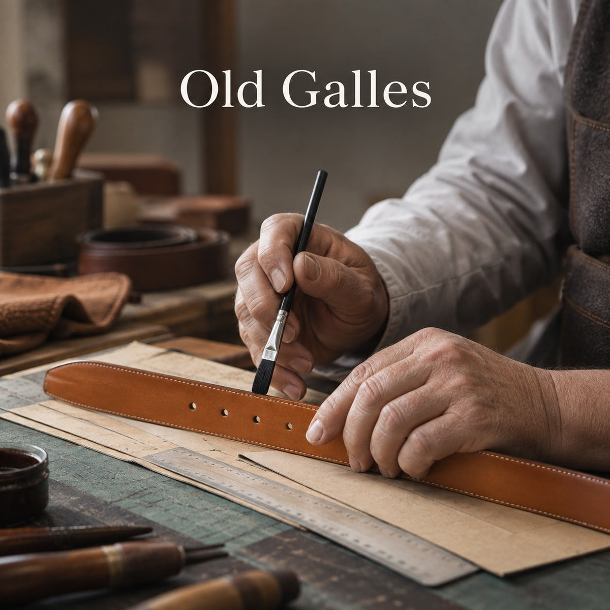 Old Galles men’s leather belts collection