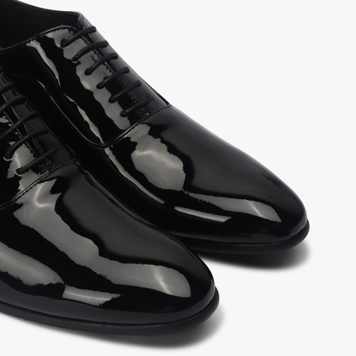 Evening Patent Derbys black side angle zoom