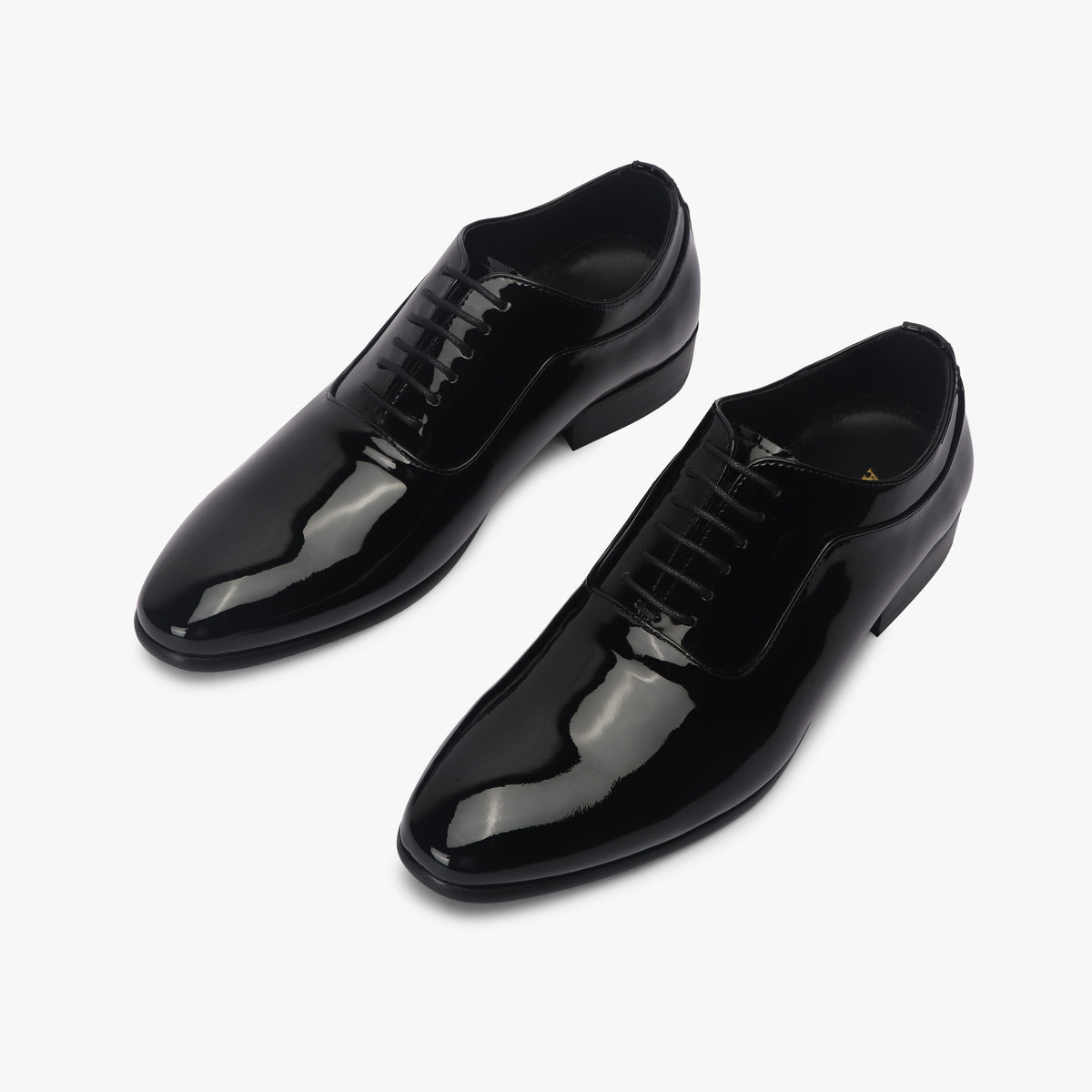 Evening Patent Derbys black opposite