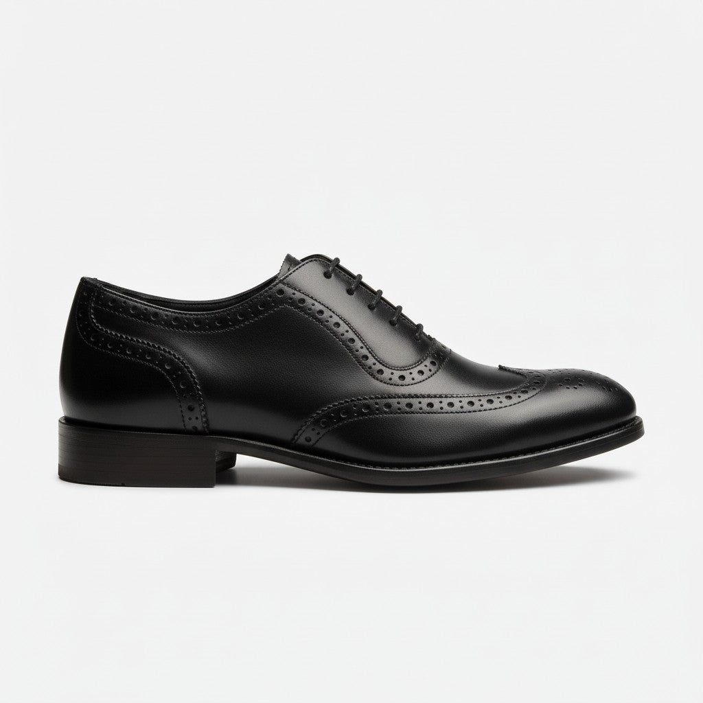 Andreo Wingtip Oxford shoes black side