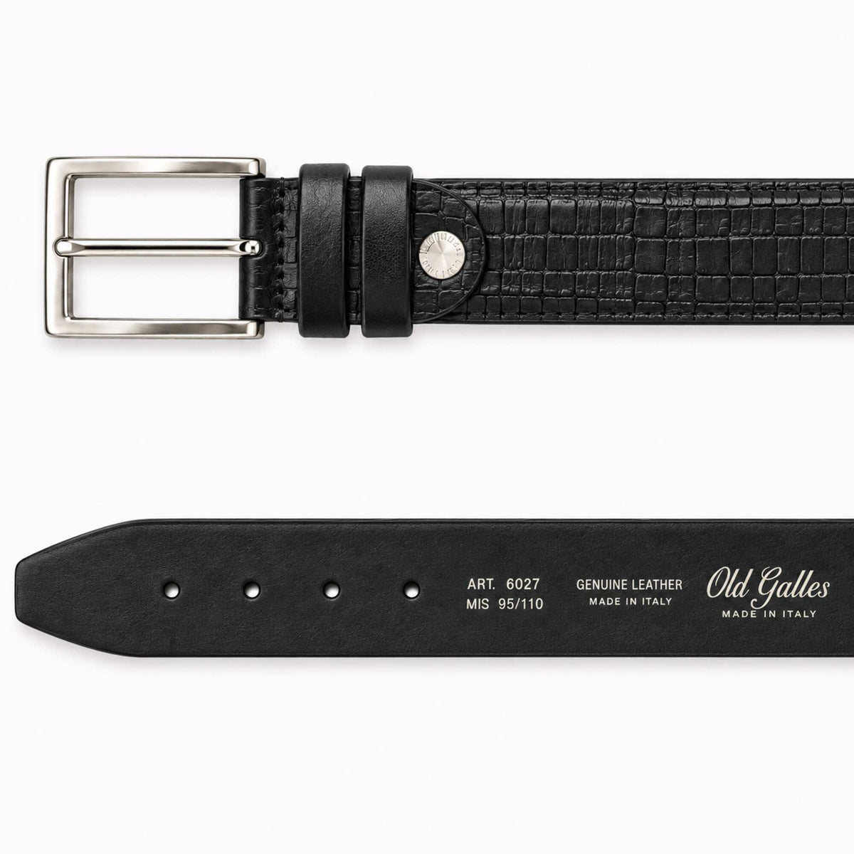 Scaled embossed belt
