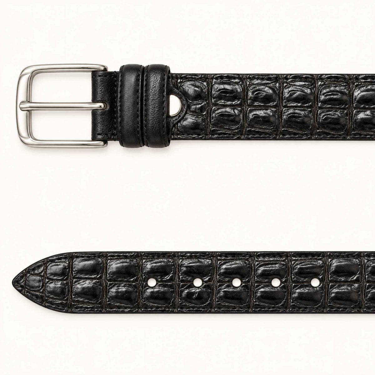 black-croc belt detail