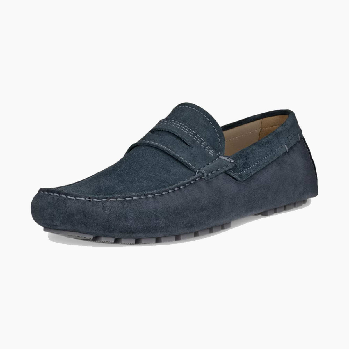 navy suede shoe